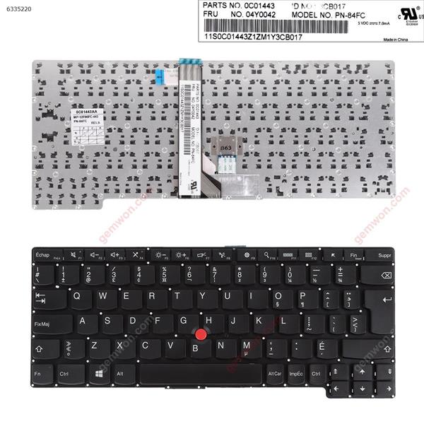 Lenovo ThinkPad X1 Helix 2013 BLACK ( without FRAME ,with point,Win8)  CA/CF PN-84FC Laptop Keyboard (Original)