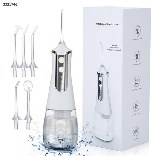 350ml large water tank flushing device, electric oral cleaning device, water spraying tooth cleaner (white) Personal Care  104182