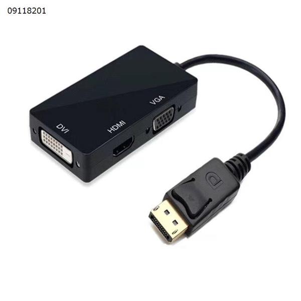 DP TO hdmi+vga+dvi adapter cable three in one lightning high-definition computer video converter Audio & Video Converter  KYN-010
