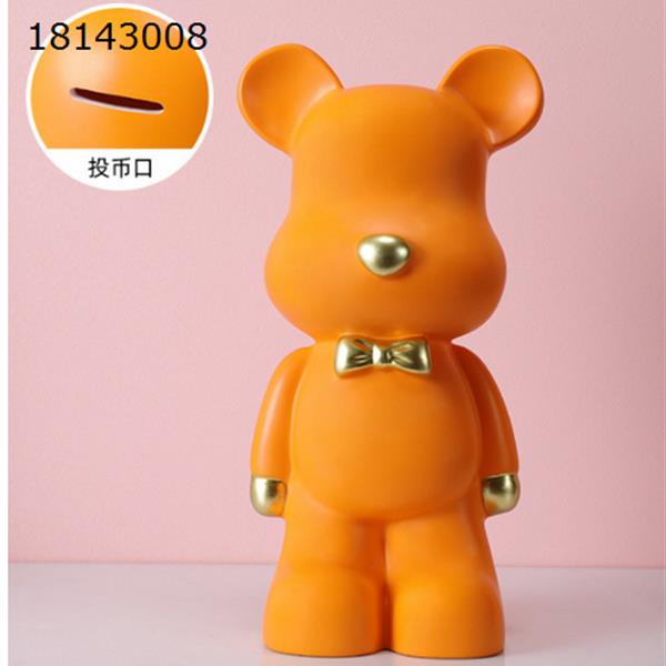 orange ,70cm Violent bear piggy bank Piggy bank storage jar Household ornaments housewarming ornaments gifts  66