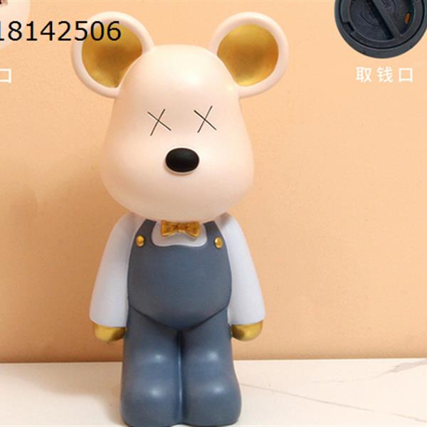 blue ,29cm ,Only deposit  not withdraw Violent bear can save large piggy bank super large capacity  BN-72