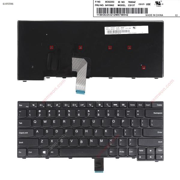 Thinkpad  T440 T440P T440S T450 T450s T431s E431  BLACK(Without Point stick, OEM ， Win8 ) US CS13T-US P/N 0C02253 Laptop Keyboard (OEM-A)