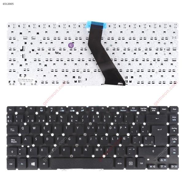 ACER V5-471 V5-431 M5-481 BLACK SP R24SW 9Z.N8DSW.40S NSK-R24SW Laptop Keyboard (OEM-B)