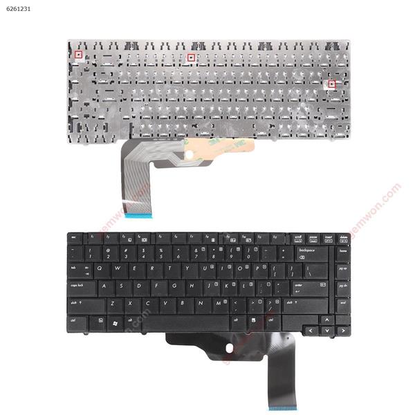 HP EliteBook 8440P 8440W BLACK(WithOut Point stick,Without foil) OEM US N/A Laptop Keyboard (OEM-B)