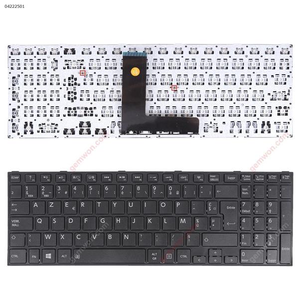 TOSHIBA Satellite C50-B BLACK FRAME BLACK (Without foil,For Win8)  FR N/A Laptop Keyboard ()