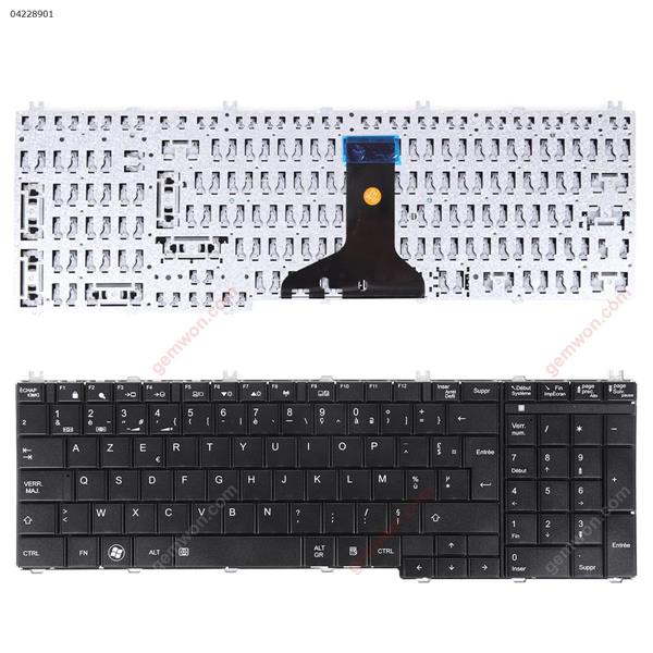 N/A FR TOSHIBA Satellite C650 C660 L650 L670 L675 L675D BLACK（without foil，win8） (OEM) Laptop Keyboard ()