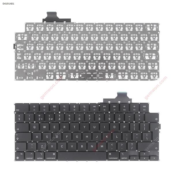 Apple Macbook Pro A2681 A2790 BLACK(Without backlit) UK N/A Laptop Keyboard ()