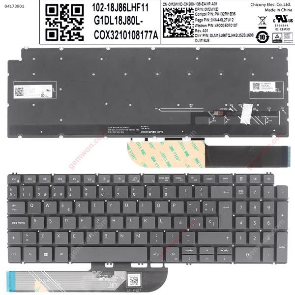 Dell 7591 7590 P83F 5580 5584 5593 5598 GRAY(Backlit,win8) SP N/A Laptop Keyboard ()