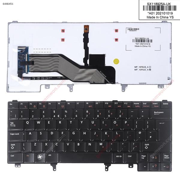 DELL Latitude E6420 E5420 E6220 E6320 E6430 BLACK (Without Point stick,Win8,Backlit) UK N/A Laptop Keyboard (OEM-B)