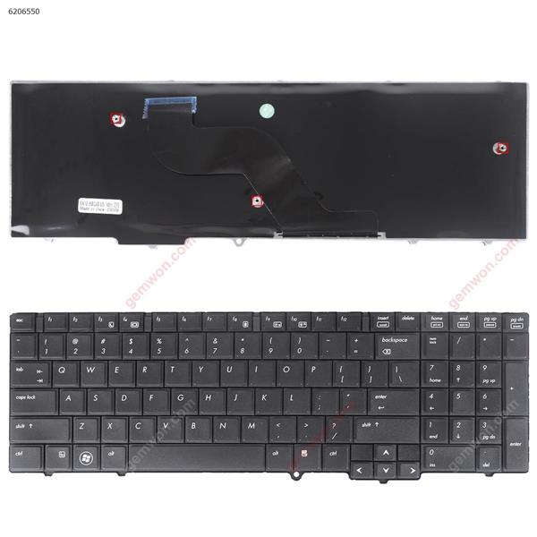 HP Probook 6540B 6545B 6550B BLACK(Without Point stick)OEM US NSK-HHM01 9Z.N3F82.M01 609877-001 637B0046701 V103202BS1 MP-09A73US PK1307E1C00 609877-B31 V103226BS1 613386-B31 6037B0050202 Laptop Keyboard (OEM-B)
