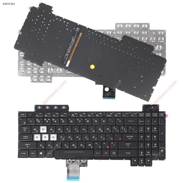 ASUS FX505/FX504/FX705/FX80 BLACK (Full Colorful Backlit,WIN8,without FRAME)  RU N/A Laptop Keyboard ()
