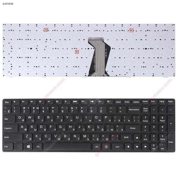 LENOVO G500 G505 G510 BLACK FRAME BLACK(For Win8,OEM) RU N/A Laptop Keyboard (OEM-B)