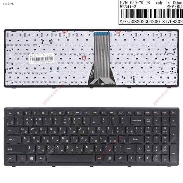 LENOVO G500S S500 flex 15 BLACK FRAME BLACK(For Win8) RU 25211091  PK130YB3A05  9Z.NAFSC.00R Laptop Keyboard (OEM-B)