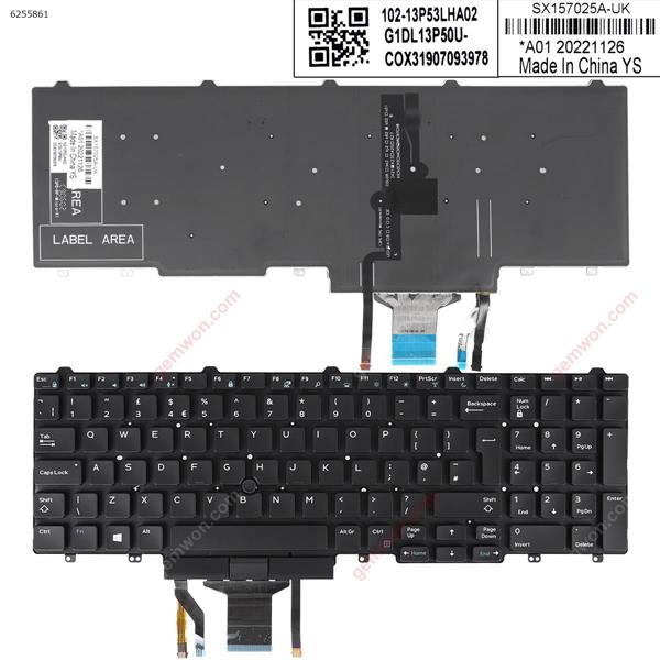 DELL E5550 BLACK (backlit,With Point Stick ,Win8) UK PK1313M1B21 SN20M6165 Laptop Keyboard (OEM-A)