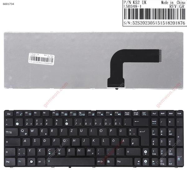 ASUS G73 K52 GLOSSY FRAME BLACK GR NSK-UGC0G 9J.N2J82.C0G 04GNV32KGE01-3 V111462AK1 Laptop Keyboard (OEM-B)