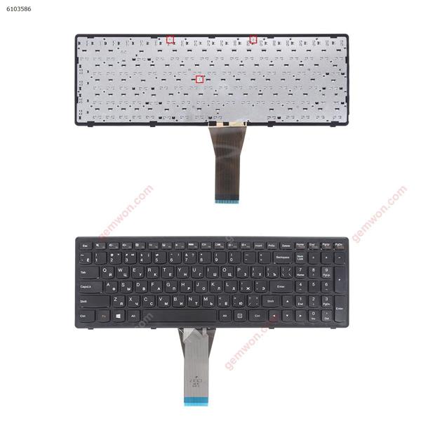 LENOVO G500S S500 Flex 15 BLACK FRAME BLACK (Without Foil,Win8)OEM RU N/A Laptop Keyboard (OEM-B)