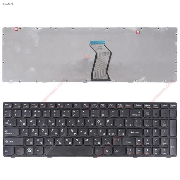 LENOVO Ideapad Z580 V580 G580 BLACK FRAME BLACK OEM RU N/A Laptop Keyboard (OEM-A)