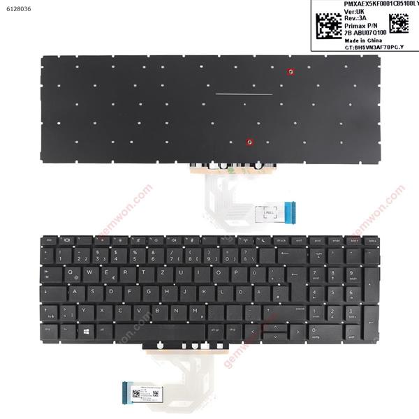 HP Probook 450 G6 455 G6 450R G6 BLACK(without FRAME)win8 GR NBLBU       911100122820-02 Laptop Keyboard (OEM-A)