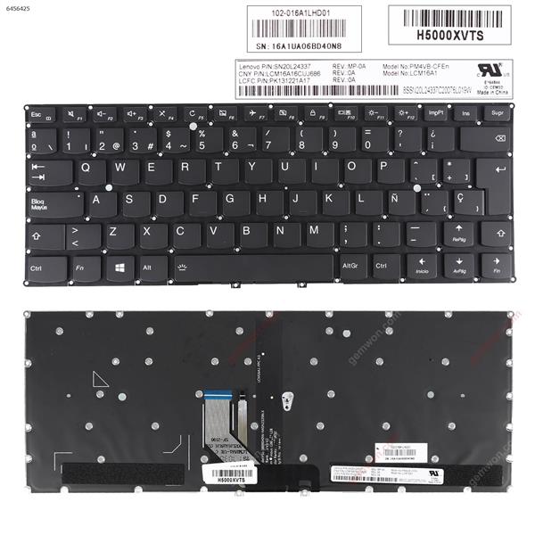 Lenovo Yoga 910-13IKB YOGA 5 Pro BLACK(Backlit,Without FRAME,For Win8) SP N/A Laptop Keyboard (OEM-B)