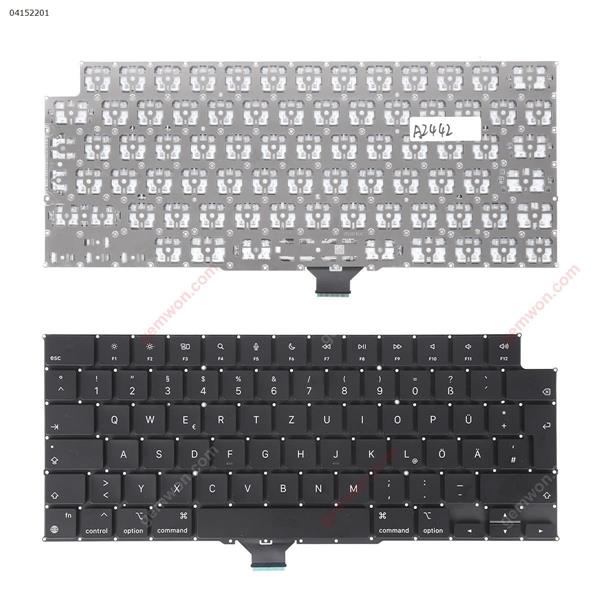 Apple Macbook Pro A2442 A2485 BLACK(Without backlit) GR N/A Laptop Keyboard ()