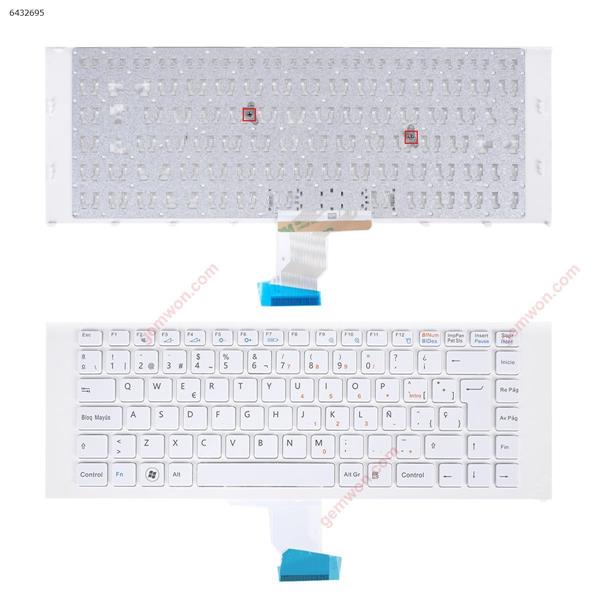 SONY VPC-EA WHITE FRAME WHITE SP MP-09L16D0-8861  148792621 Laptop Keyboard (OEM-B)