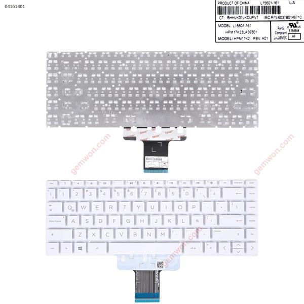 HP 14-BD 14-CC 14-CD 14m-cd 14-CE 14-CF 14-CK 14-CM WHITE (Without Backlit,win8) LA N/A Laptop Keyboard ()