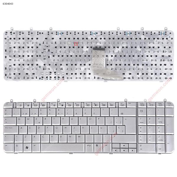 HP DV7-1000 Silver(Reprint) SP N/A Laptop Keyboard (Reprint)