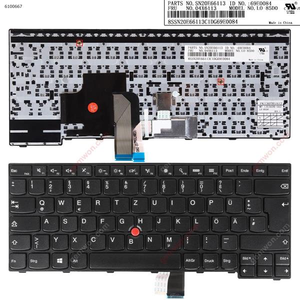 Thinkpad E450 E455 E450C BLACK FRAME BLACK(With Point stick,Win8)OEM GR SN20E66101 Laptop Keyboard (OEM-A)