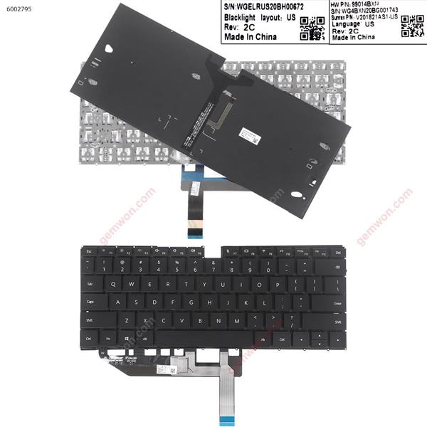 HUAWEI MateBook X EUL-W19P W19 BLACK US N/A Laptop Keyboard (Original)
