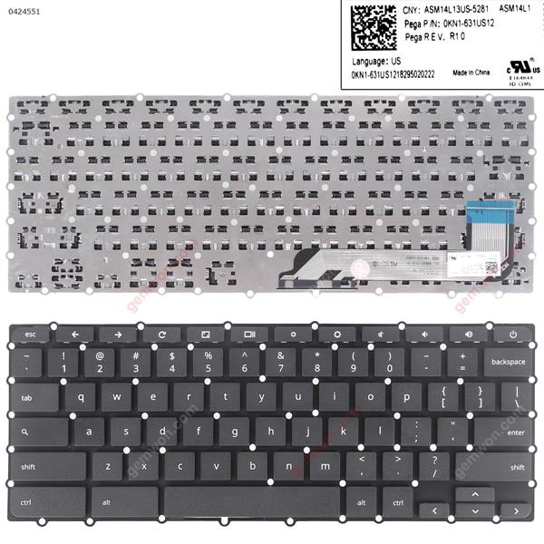 Black ASUS Chromebook C423 C423N C423NA BLACK US N/A Laptop Keyboard ()