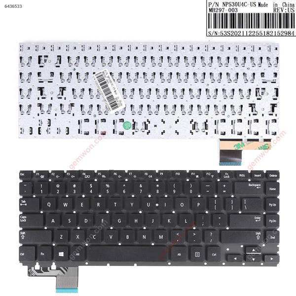 SAMSUNG NP530U4B NP530U4C BLACK(Without FRAME) Reprint US CNBA5903259DBYNF Laptop Keyboard (Reprint)