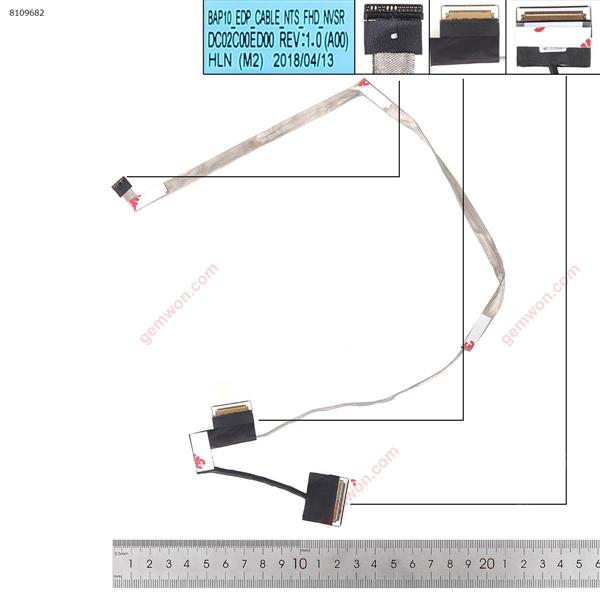 Dell Alienware15 R3 R4 R5,30Pin,FHD LCD/LED Cable 034DCH DC02C00ED00