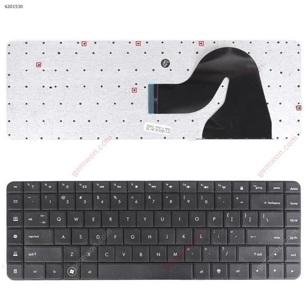 HP CQ62 CQ56 BLACK(Without foil,OEM) US N/A Laptop Keyboard (OEM-A)