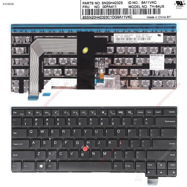 IBM Thinkpad T460P T470P BLACK FRAME BLACK ( with point stick win8 )OEM US N/A Laptop Keyboard ()