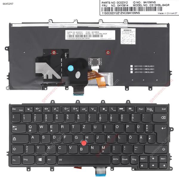 IBM Thinkpad X240 X240S X250 X260 BLACK FRAME BLACK(Backlit ,With Point，Compatible with X270 For Win8)  GR X240 Laptop Keyboard (OEM-A)