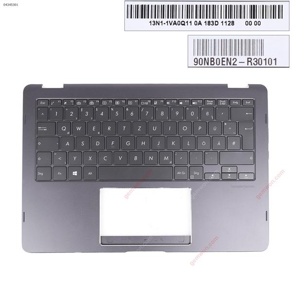 ASUS UX370U UX370UA UX370UAR UX370UAF aptop Palmrest GR Keyboard without Touchpard  N/A