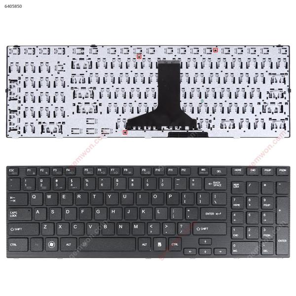 TOSHIBA P750 P750D P755 P755D Qosmio X770 X775 BLACK FRAME BLACK(OEM) US N/A Laptop Keyboard (OEM-B)