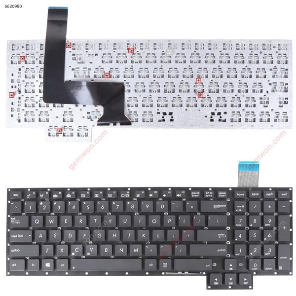 Asus G750JH G750JM G750JS G750JZ BLACK WIN8 (without FRAME) US N/A Laptop Keyboard (OEM-B)