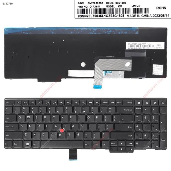 ThinkPad E531 T540 BLACK(  Without  foil  ) US 0C45014 Laptop Keyboard (OEM-A)