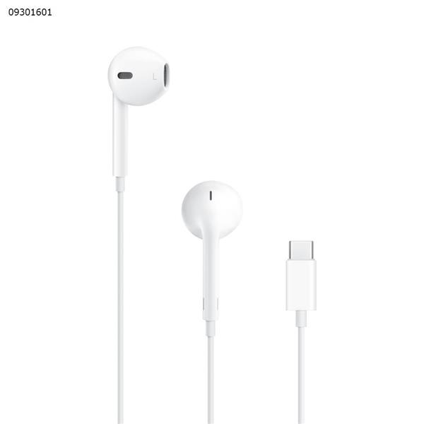 White EarPods (USB-C) earphones, suitable for some models such as Apple iPhone 15 Pro Max iPad Pro MacBook Air MacBook Pro  USB-C