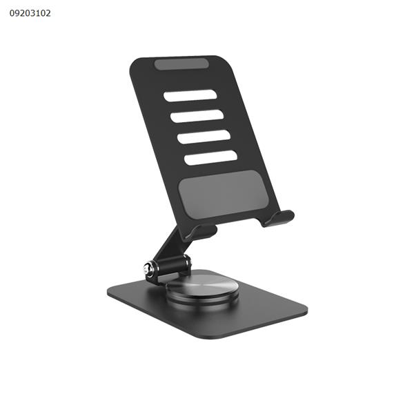 Black Mobile Phone Stand Table, 360° Rotatable Foldable Tablet Mobile Phone Holder, Multi-Angle Adjustable Desk Mobile Phone Holder Compatible with All Smartphones, iPhone 14 13 Pro, iPad, Tablet Mobile Phone Mounts & Stands L24-A