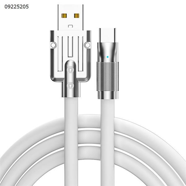 White 1m 66W data cable suitable for Huawei Xiaomi vivo Android phone TYPE-C fast charging cable Charger & Data Cable 66W