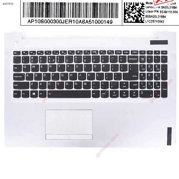 Lenovo Ideapad 310-15 310-15ISK IKB 510-15 Palmrest Upper Cover US Keyboard SILVER Cover PM5L-ID P/N SN20K82565 LCM15J63IN-686 PK1311A1A09