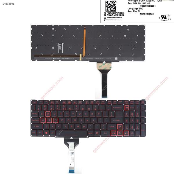 ACER Nitro 5 AN515-56 AN515-57 AN515-58 BLACK(Red printing backlit WIN8)  N/A