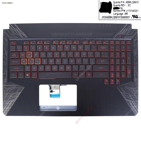 ASUS TUF Gaming FX504 ZX80G FX80GE FX80FE FZ80G Palmrest Upper Cover USKeyboard Without touch BLACK Cover N/A