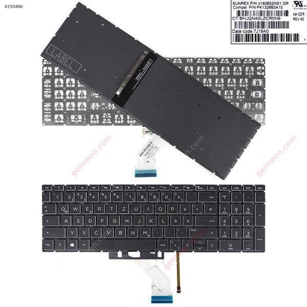 HP Pavilion 15-DA 250 255 G7 Gen7 White (With Backlit Board ，Small Enter WIN8) GR N/A Laptop Keyboard ()
