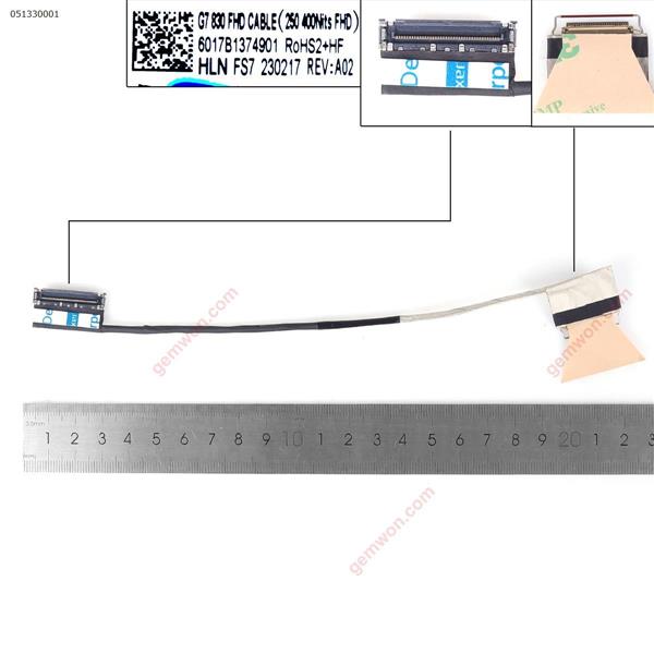 HP 830 g7 835 G7 30pin0.5 FHD 250 400 Nits LCD/LED Cable 6017b1374901