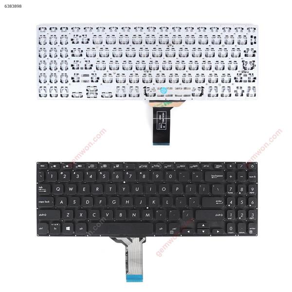 ASUS X530U X530UA X530UF X530UN X530F X530FA X530FN Black（Without Frame） US N/A Laptop Keyboard (OEM-A)