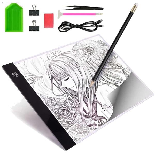 A4 copy table Linyi Taiwan light station led anime copy board painting board sketch painting tools Other N/A