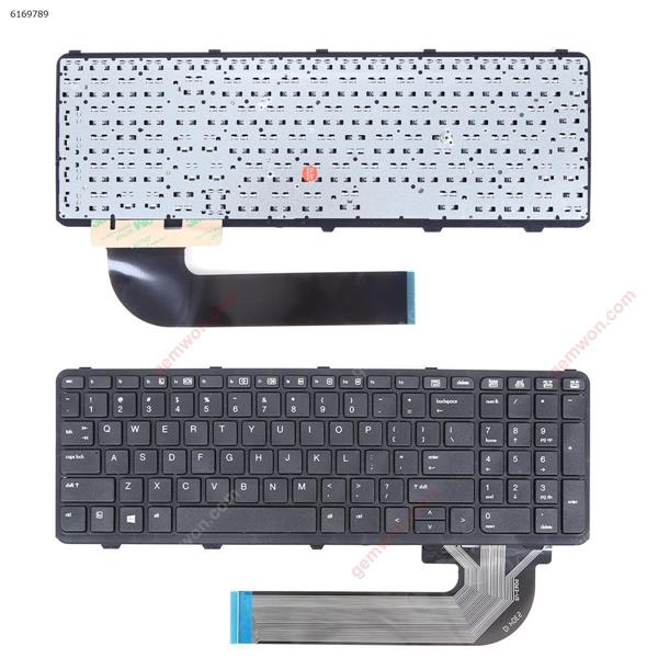 HP ProBook 450 G0 450 G1 450 G2 455 G1 455 G2 BLACK FRAME BLACK US N/A Laptop Keyboard (OEM-B)